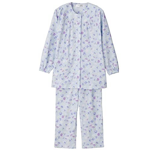 ハナサンテラス介護用パジャマ ワンタッチテープ 介護 パジャマ 婦人 女性 上着のみワンタッチテープ 長袖 春夏秋冬 綿拍卖