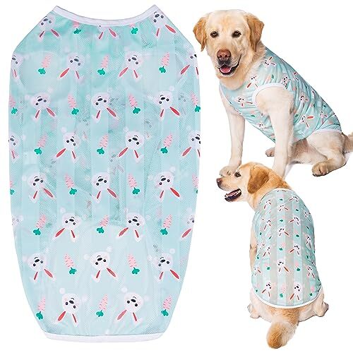 KUVEELA PET 犬服 大型犬 中型犬 クールベスト Tシャツ ドッグウェア クールウェア 夏服 通気 接触冷感拍卖
