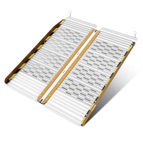 Ruedamann 車椅子 スロープ 長さ91cm 幅73cm 折りたたみスロープ 耐荷重300kg アルミスロープ 持拍卖