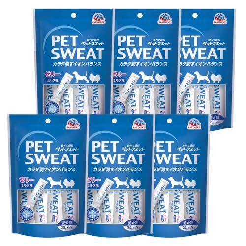 アース・ペット PET SWEAT(ペットスエット) ペットスエットゼリー ミルク風味 愛犬用 20g×7本×6個セット拍卖