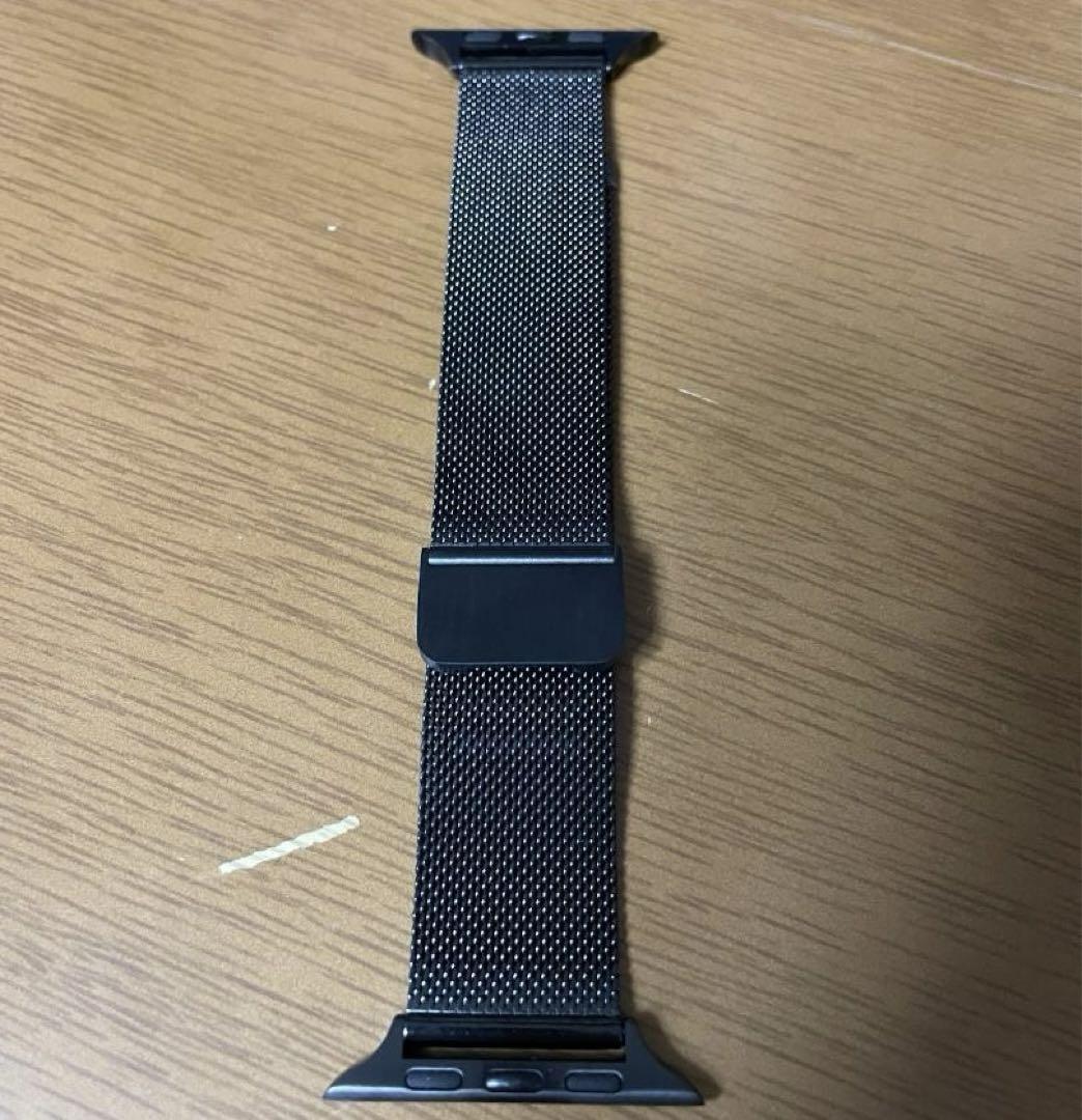 ★最終価格★ウォッチバンド 黒 ブラックメッシュバンド拍卖