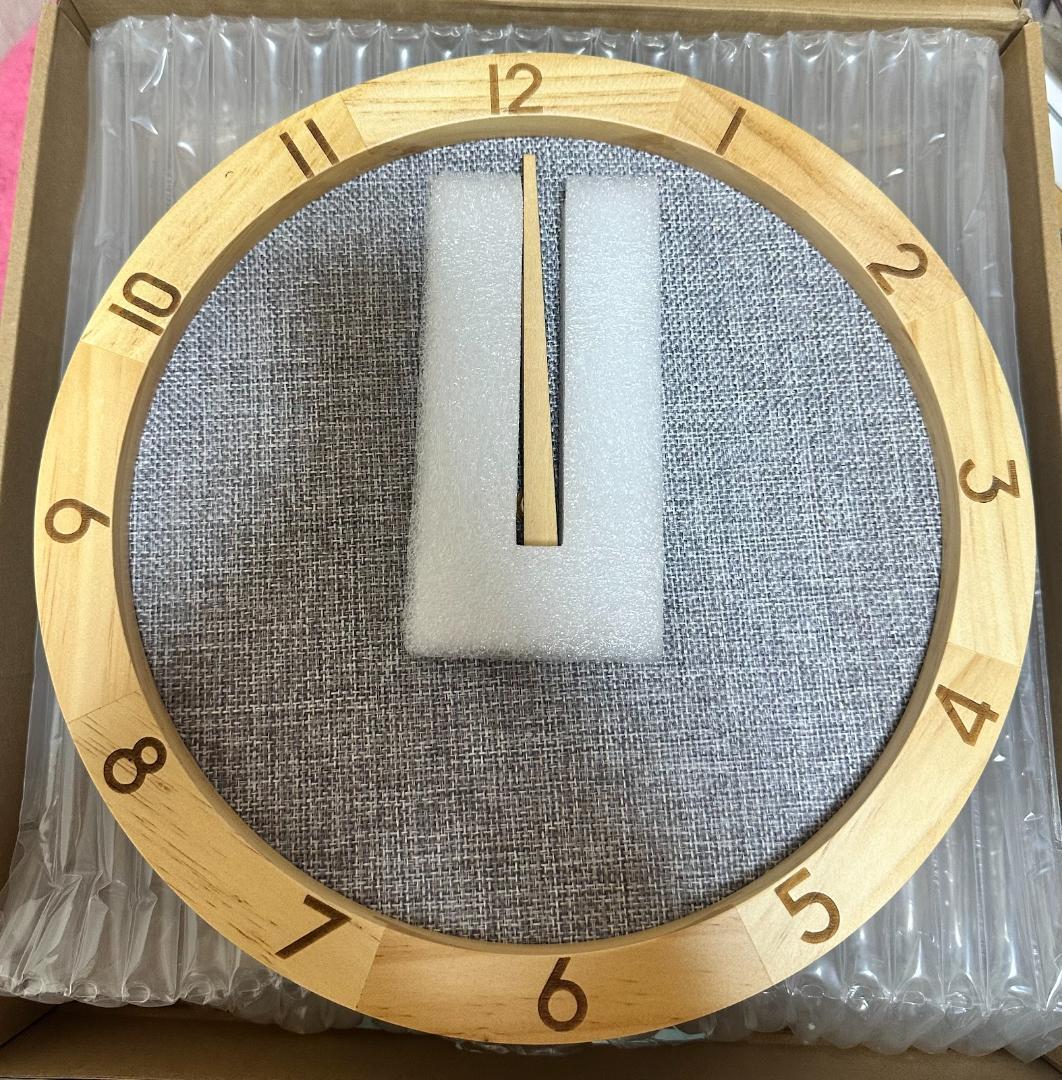 ★'UberDeco 木製フレーム 壁掛け時計 オープンフェイス シンプル拍卖