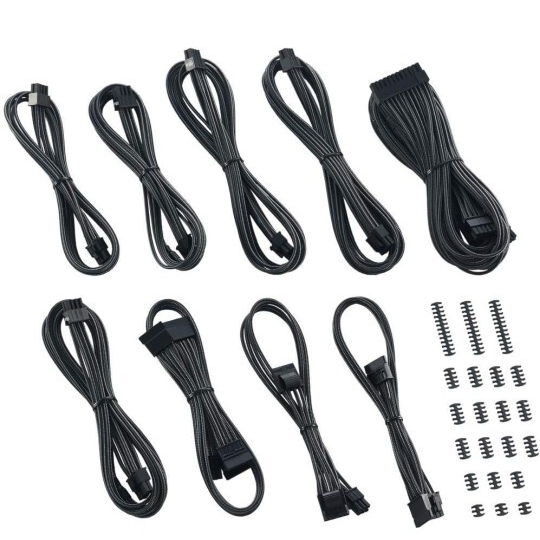 ▲white CableMod E-Series Classic ModMesh Sleeved Cable Kit for EVGA G7 / G6 / G5 / G3 / G2 / P2 / T2 (Carbon)(ホワイト)拍卖