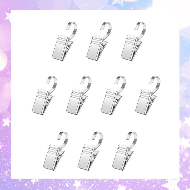 ◆カーテンクリップ カーテンフック 10個入り拍卖