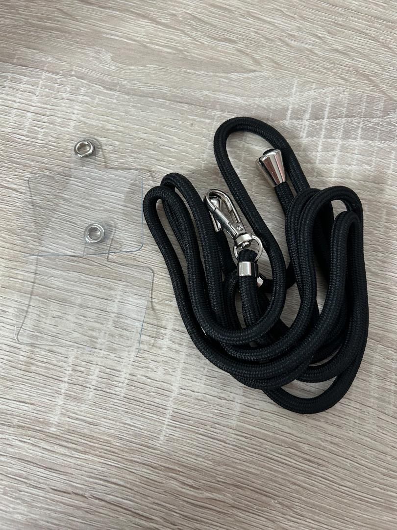 ★★ブラック ショルダーストラップ 携帯ストラップ 斜めがけ ネックストラップ拍卖