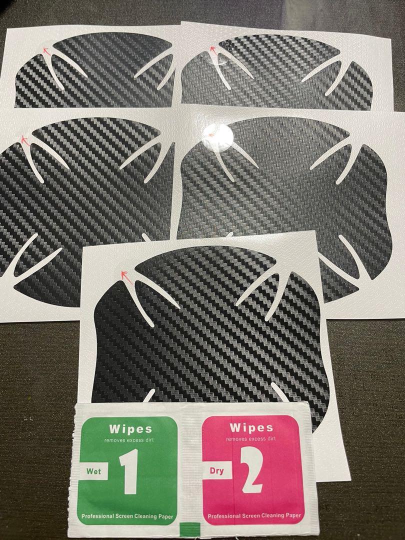 ★★ドアハンドルプロテクター5枚セット 傷防止 シール ステッカー 約10×10㎝拍卖