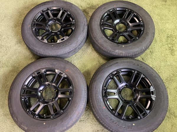 送料無料 ラジアルセット AT-W XX 16in 5.5J +20 5H139.7 ブリヂストン デューラー H/L 175/80R16 ジムニー拍卖