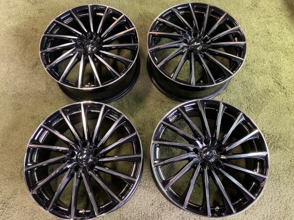 送料無料 中古ホイール WEDS レオニス CH 19in 8.0J +35 5H114.3 アルファード ヴェルファイア ハリアー RAV4 など拍卖
