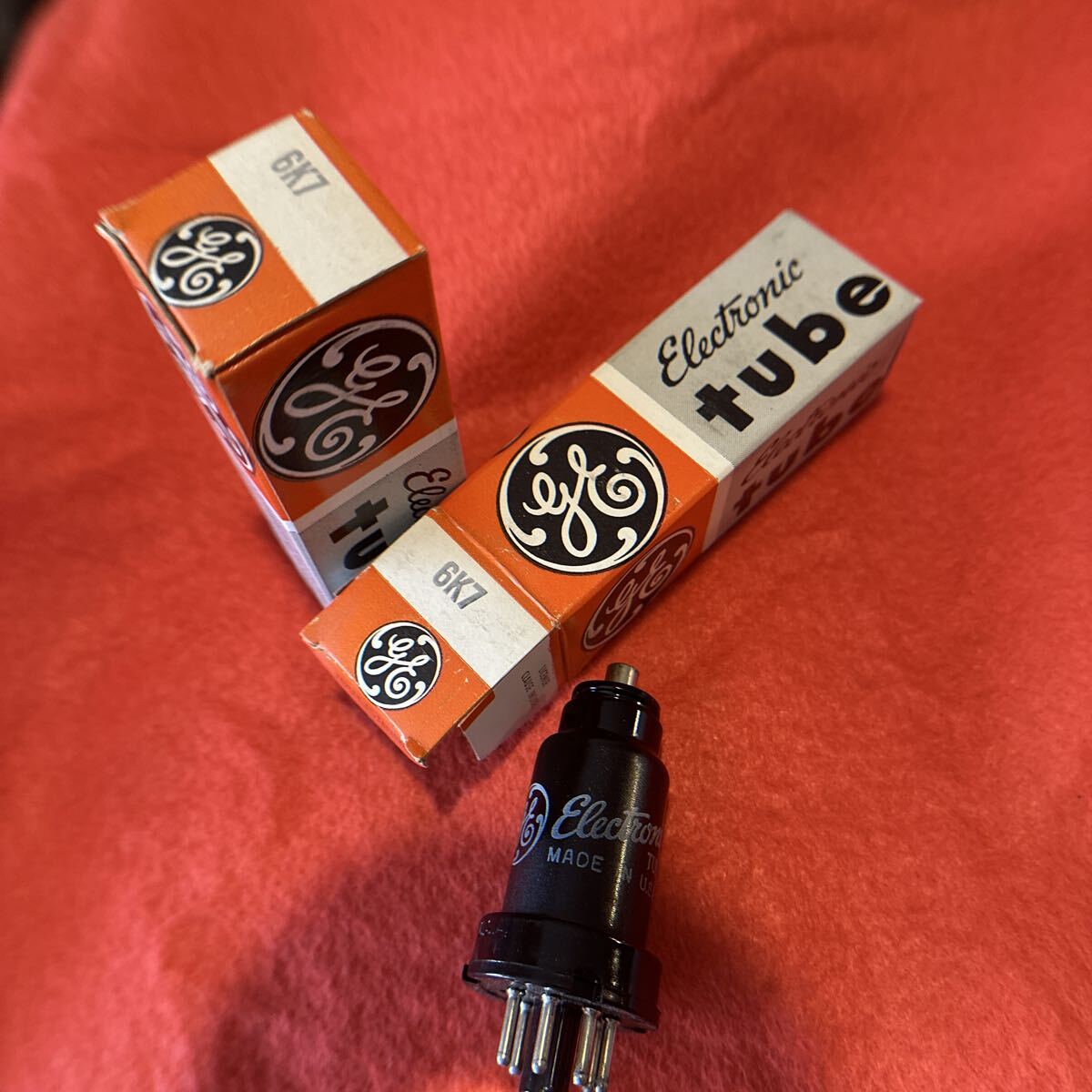 NOS 真空管 2pcs 6K7 GE 美品拍卖