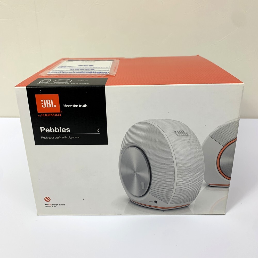 【同梱不可】【80】未開封品 JBL Pebbies スピーカー パソコン用 USB接続 ホワイト拍卖