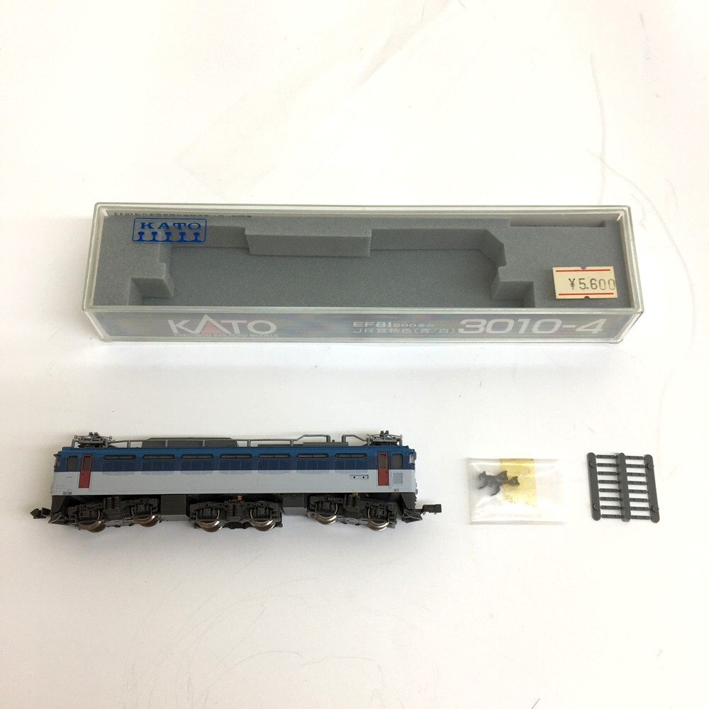 ♪【同梱可】【60】中古品 KATO カトー Nゲージ 3010-4 EF81 500番台 JR貨物色(青/白) 全長129mm 貨物列車 鉄道模型 モーター&ライト確認済拍卖