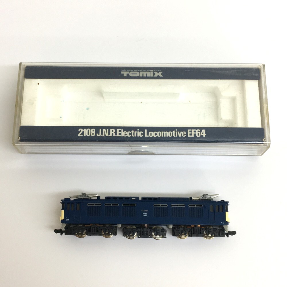 ♪【同梱可】【60】中古品 TOMIX Nゲージ 2108 J.N.R.Electric Locomotive EF64 国鉄EF64形電気機関車 鉄道模型※モーター・ライト確認済み拍卖