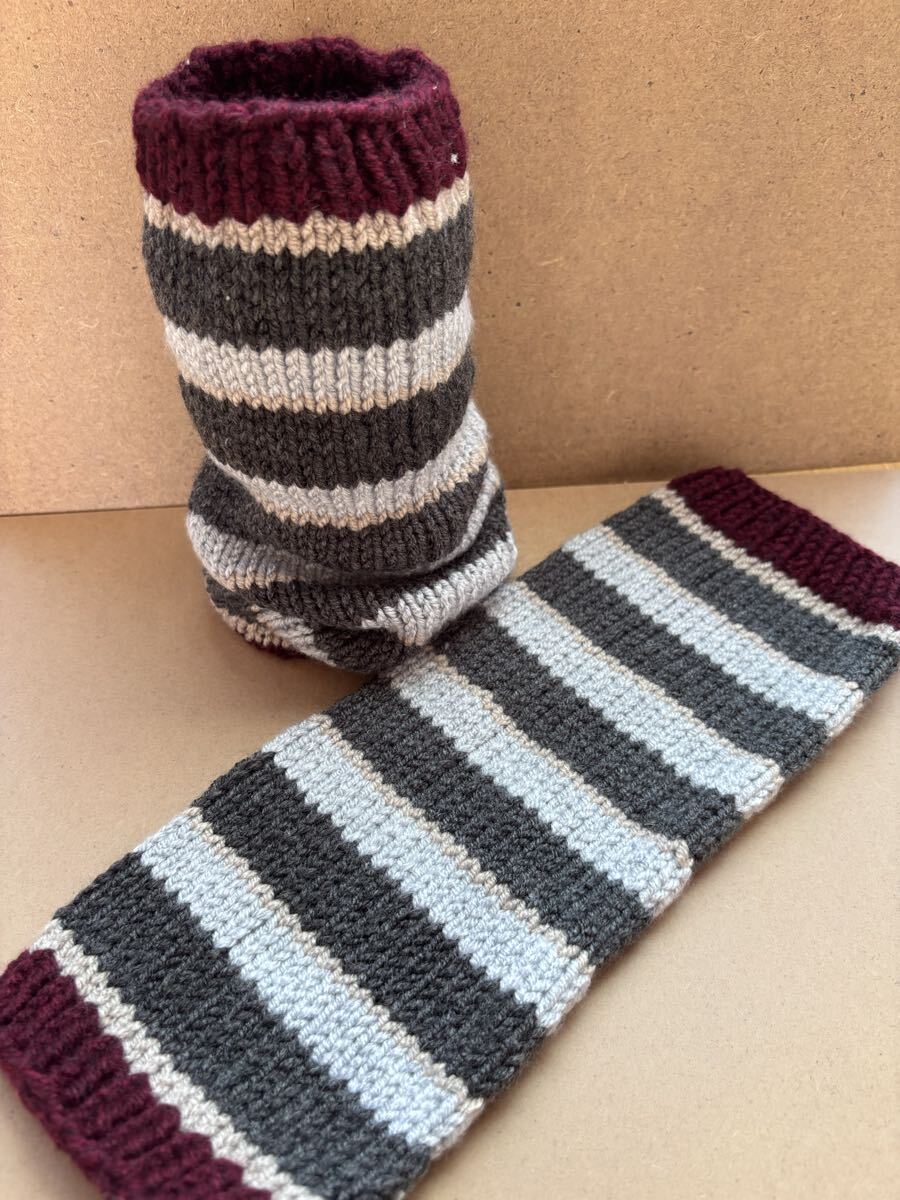 レッグウォーマー手編み女性ハンドメイド拍卖