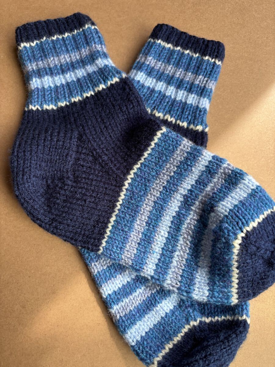 男性靴下 紳士靴下 ソックス手編み毛糸拍卖