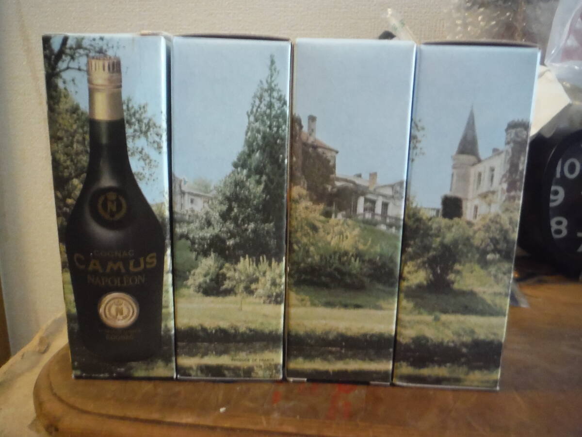 未開栓 CAMUS NAPOLEON COGNAC ミニボトル カミュ ナポレオン コニャック 40% 4本 ※拍卖