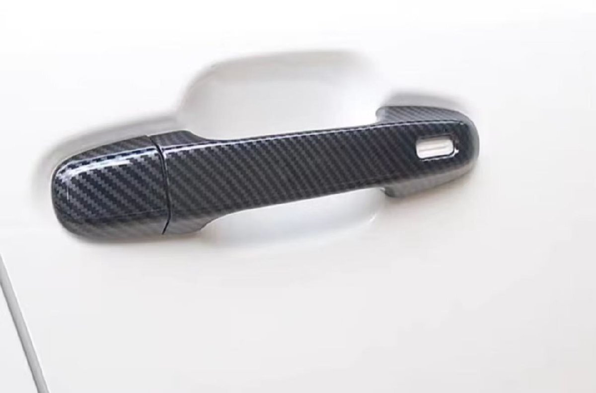 スポーティ全開♪ カーボン ルック ドアハンドル カバー インプレッサスポーツハイブリッド GPE ハイブリッド2.0i アイサイト 穴1拍卖