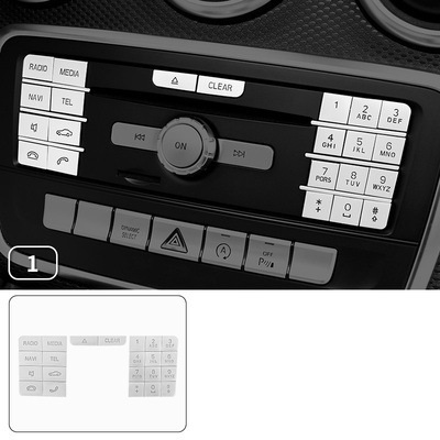 高品格♪ メルセデス ベンツ サテンシルバー オーディオ スイッチ カバー W166 C292 GLE350d GLE43 GLE63 GLE63S GLEクラス SUV クーペ拍卖