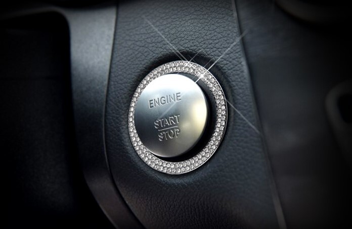 ラグジュアリー♪ ベンツ スワロフスキー エンジン スイッチ リング X204 GLK350 後期 エディションシュヴァルツ GLKクラス拍卖