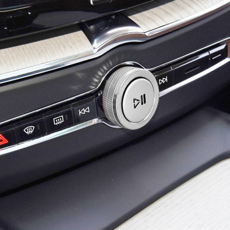 デザイン性UP♪ シルバー オーディオ ダイヤル カバー ボルボ XC60 D4 T5 T6 T7 T8 AWD モーメンタム Rデザイン インスクリプション拍卖