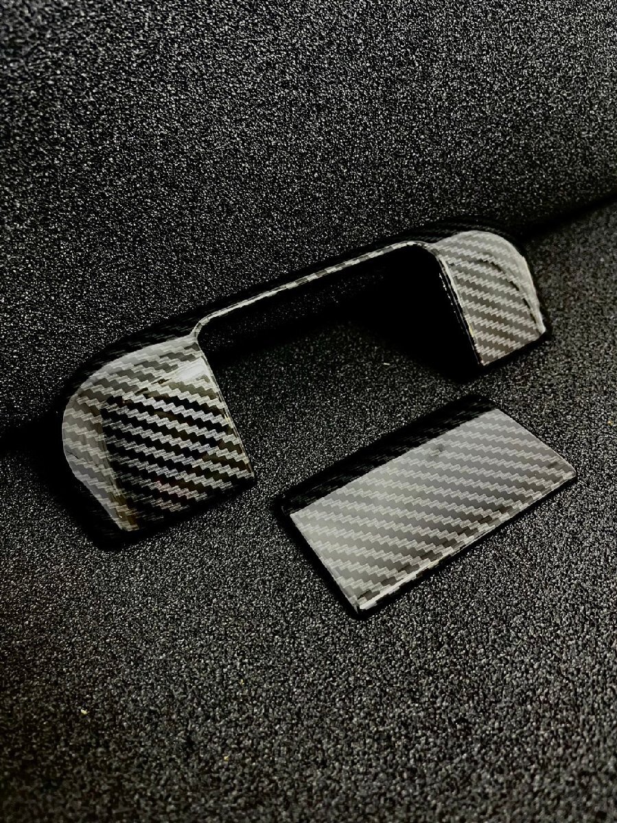 スポーティ全開♪ カーボン ルック バック ドアハンドル カバー リアゲート ハスラー MR31S MR41S J タフワイルド ワンダラー ガーニッシュ拍卖