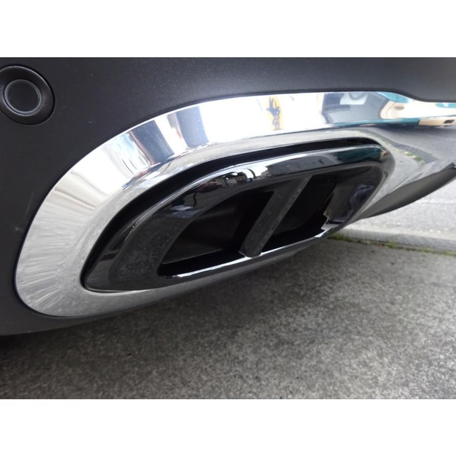 メルセデス ベンツ AMGルック 4本出しルック ブラック マフラー カバー X253 C253 GLC220d GLC300 GLC350e SUV クーペ GLCクラス拍卖