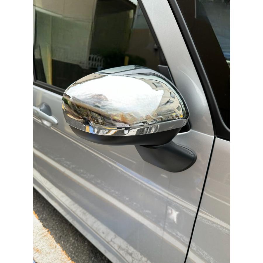 鏡面仕上げ♪ メッキ ドアミラー カバー ダイハツ ムーヴ LA850S LA860S L X G RS ガーニッシュ拍卖