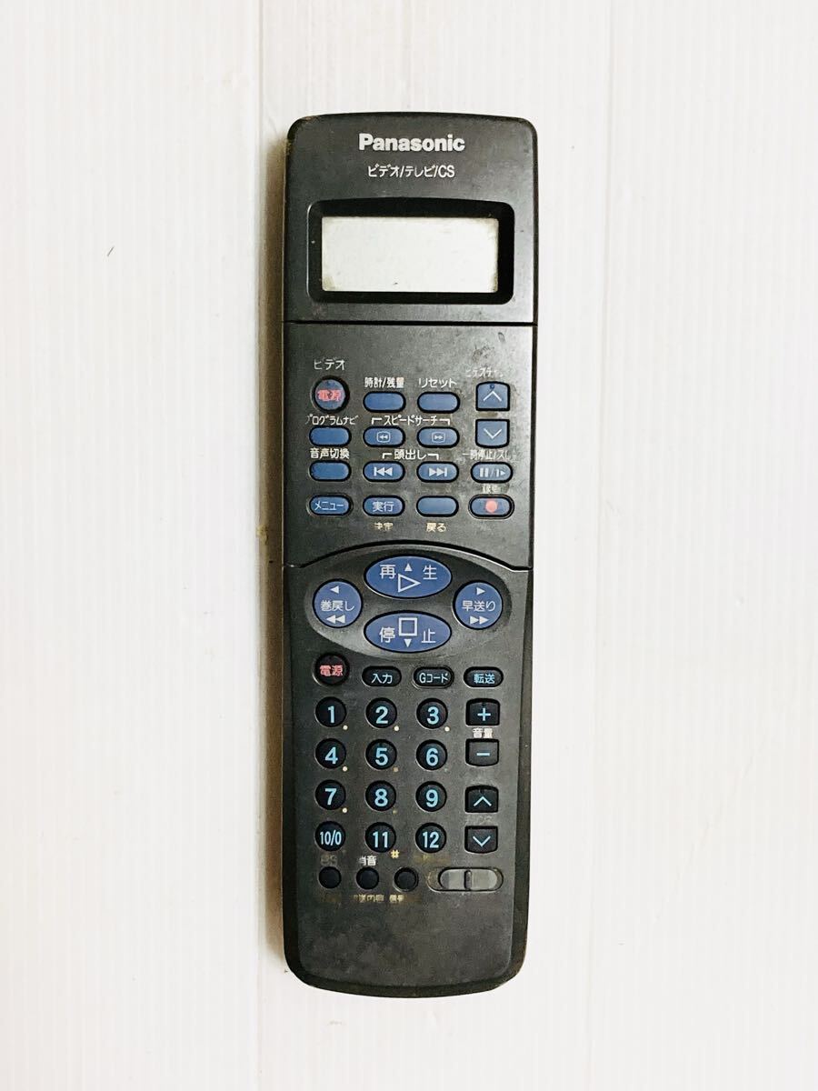即日発送 Panasonic ビデオリモコン VEQ2318 ビデオデッキ用リモコン 動作品拍卖