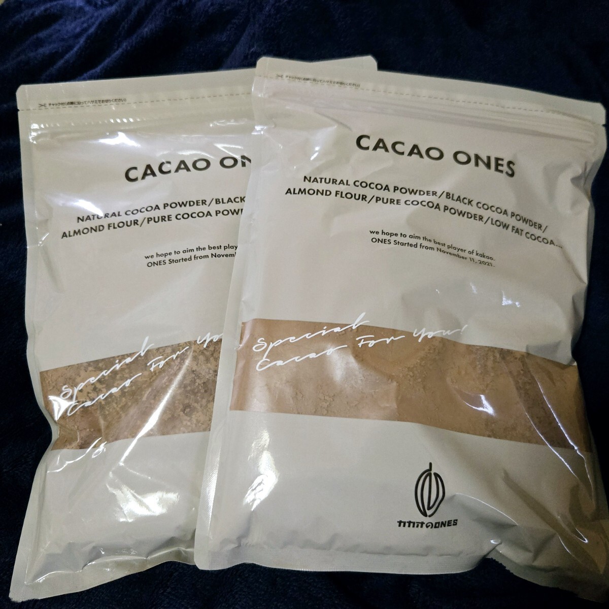 CACAO ONES 低脂肪 ココアパウダー 500g ×2 (1kg)拍卖