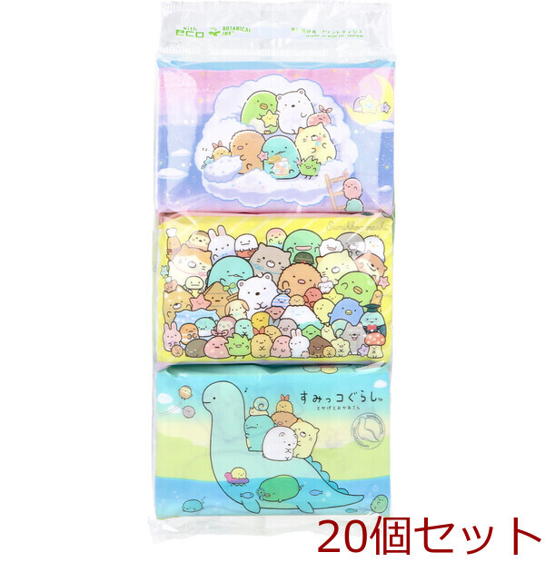 すみっコぐらし 水に流せるポケットティシュ 6パック入 20セット拍卖