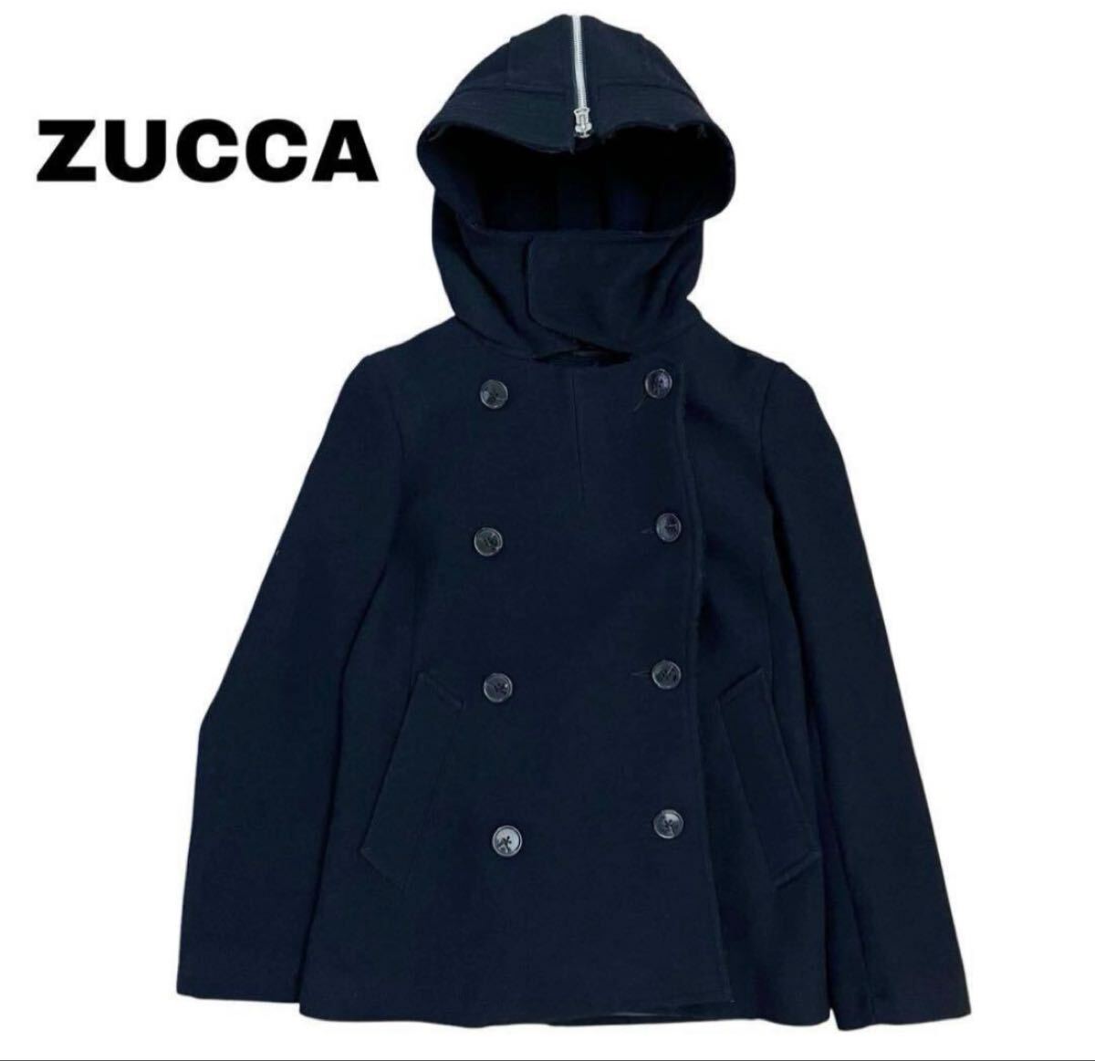 【ZUCCA】ダブルプレストフーディコート M拍卖