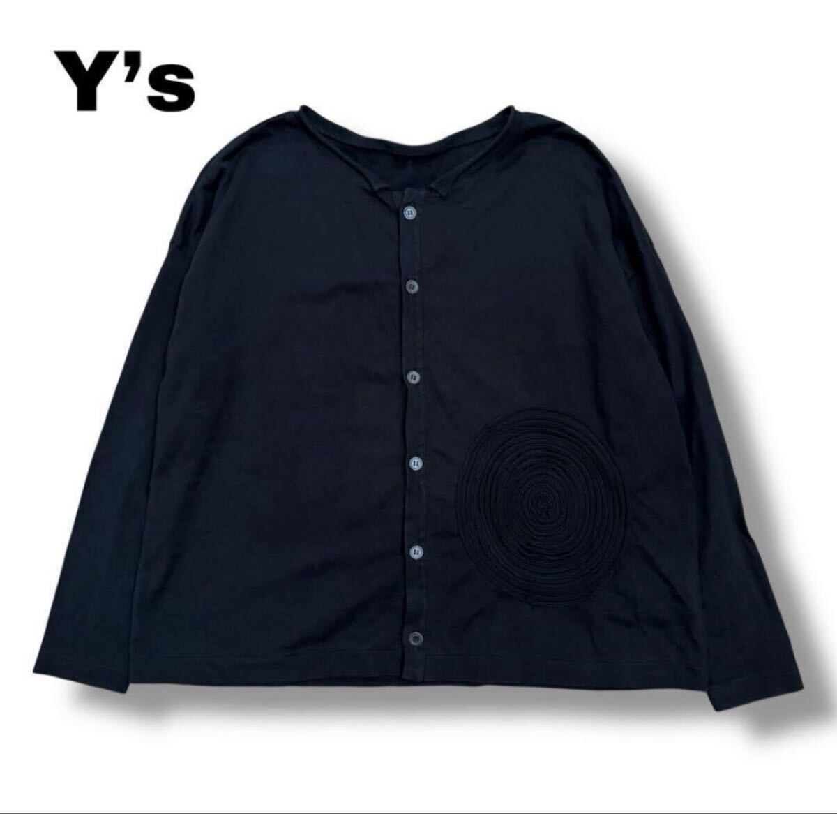 【Y’s】立体渦巻きディテール カーディガン 2拍卖