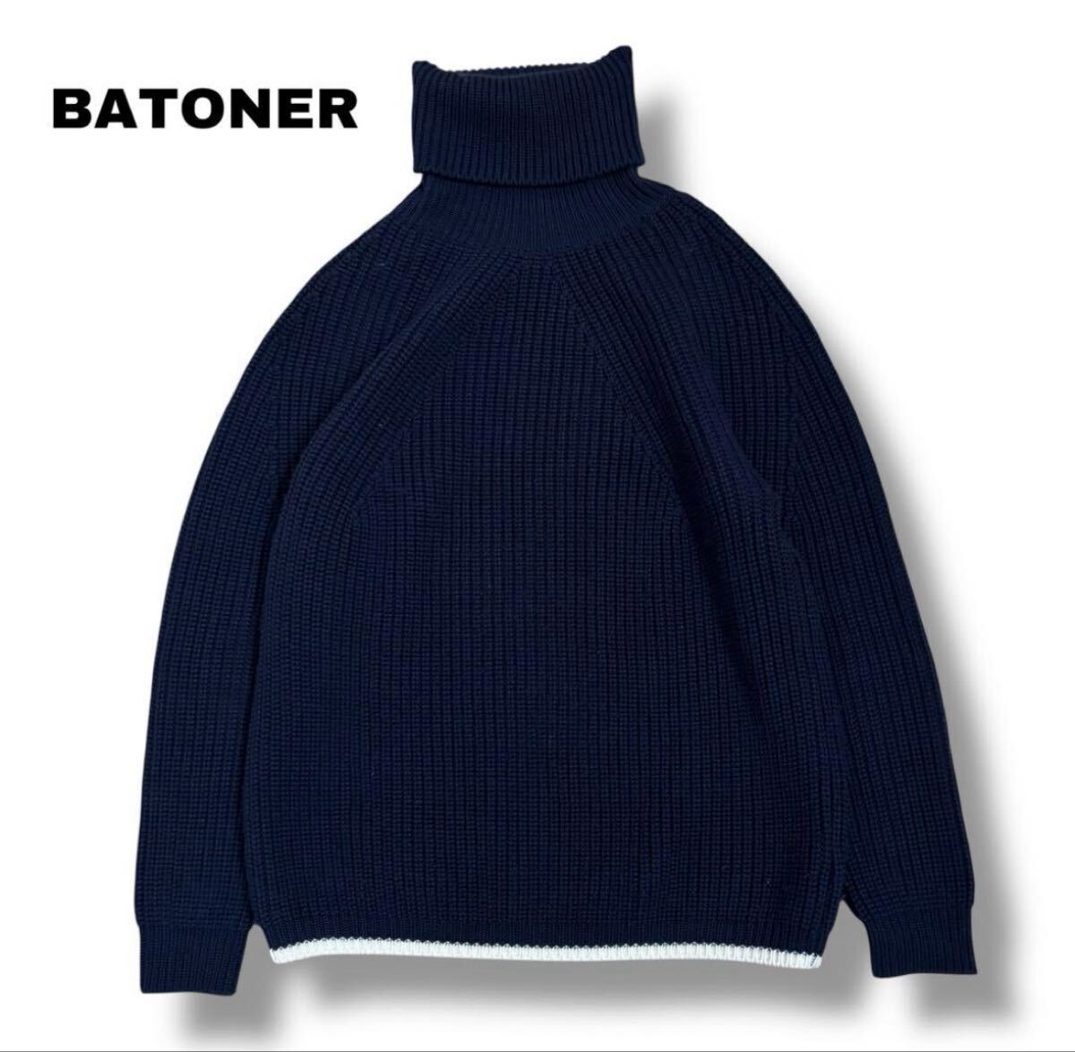 【BATONER】SIGNATURE シグネチャー タートルネックニット拍卖