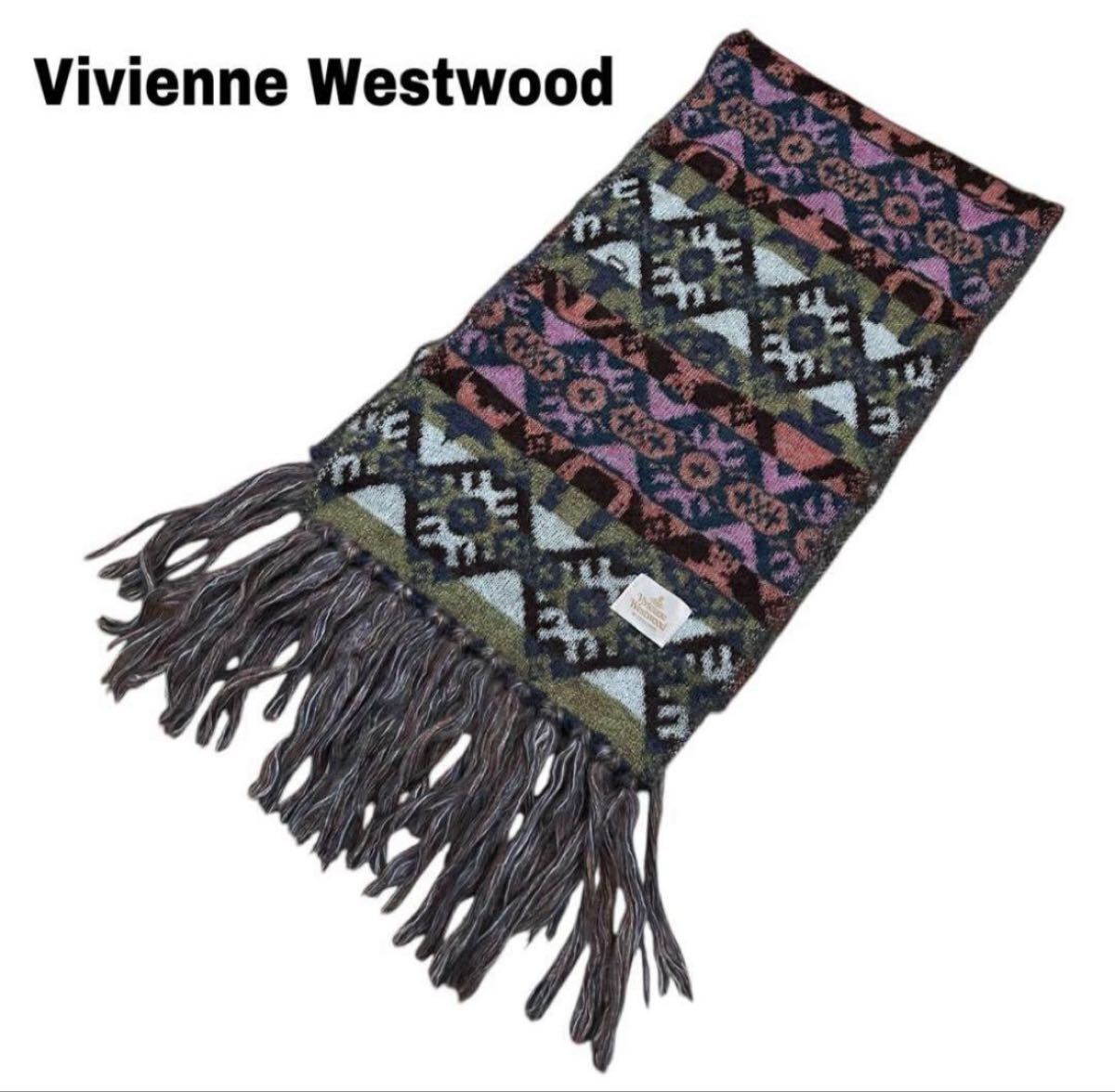 【Vivienne Westwood】総柄マフラー拍卖