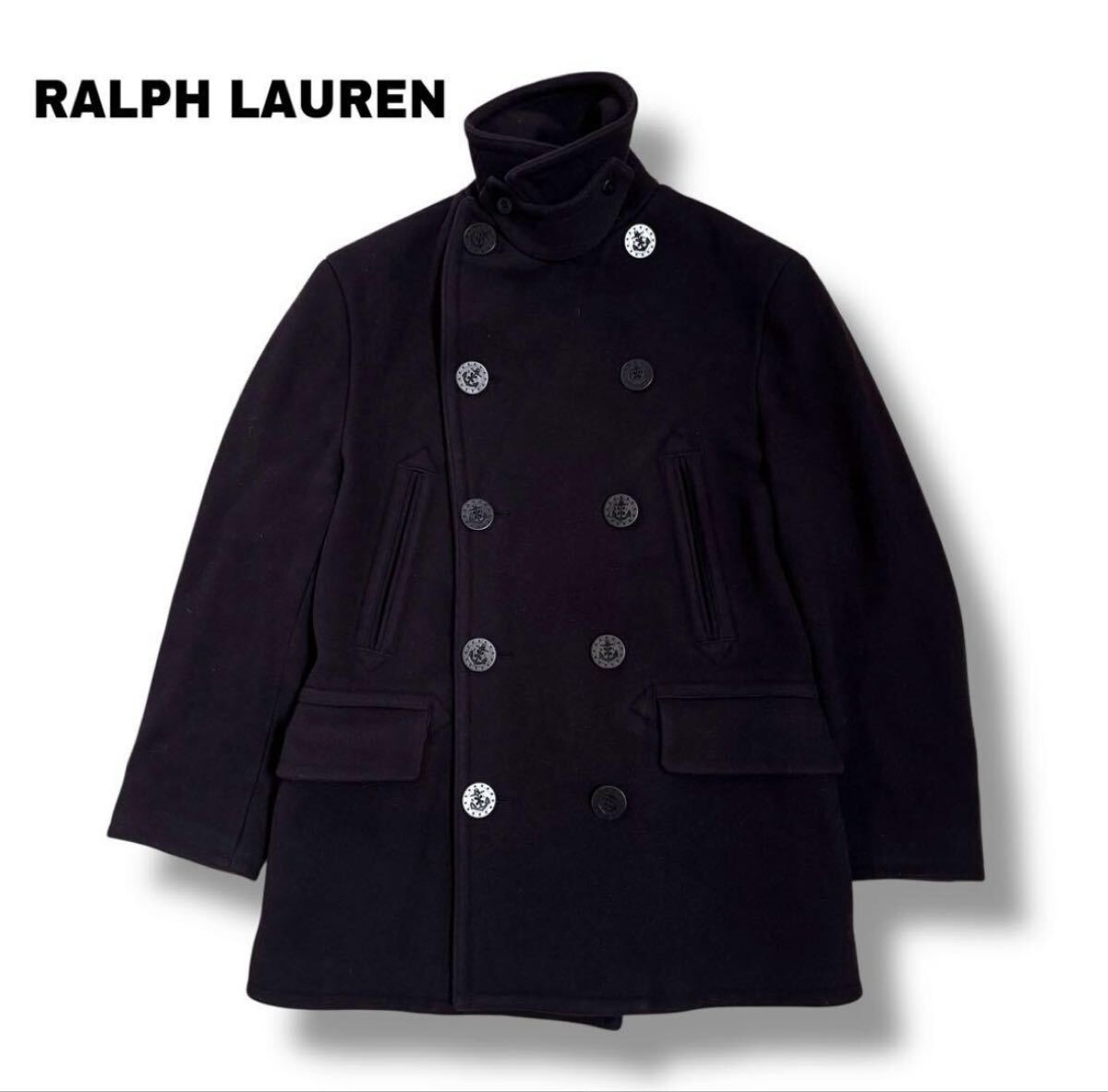 【RALPH LAUREN】ヘリテージ ウール チンストラップ コート定価12万拍卖