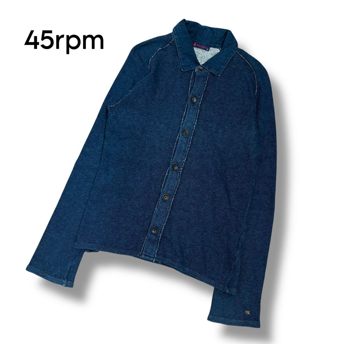 【45rpm】藍染 インディゴ シャツ/ジャケット 3拍卖
