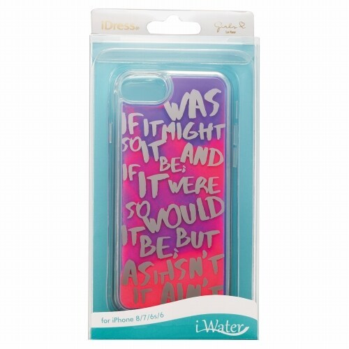 iDress iPhone SE(2020)/8/7/6s/6対応 衝撃吸収 ガールズ ウオーターネオンPINK i33DGI09 おしゃれ かわいい拍卖