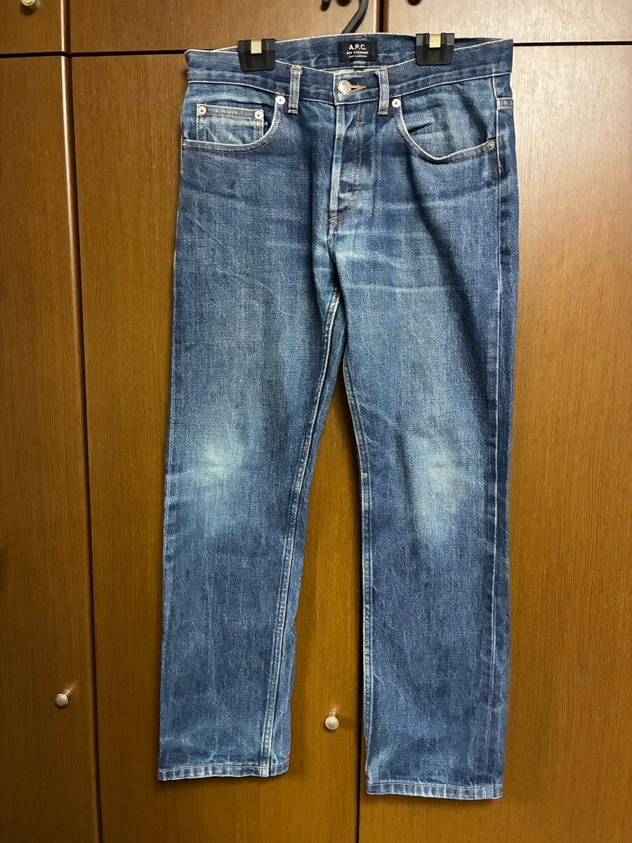 A.P.C. NEW STANDARD ストレートデニム W29 赤耳 ウエスト74cm/股下71cm拍卖