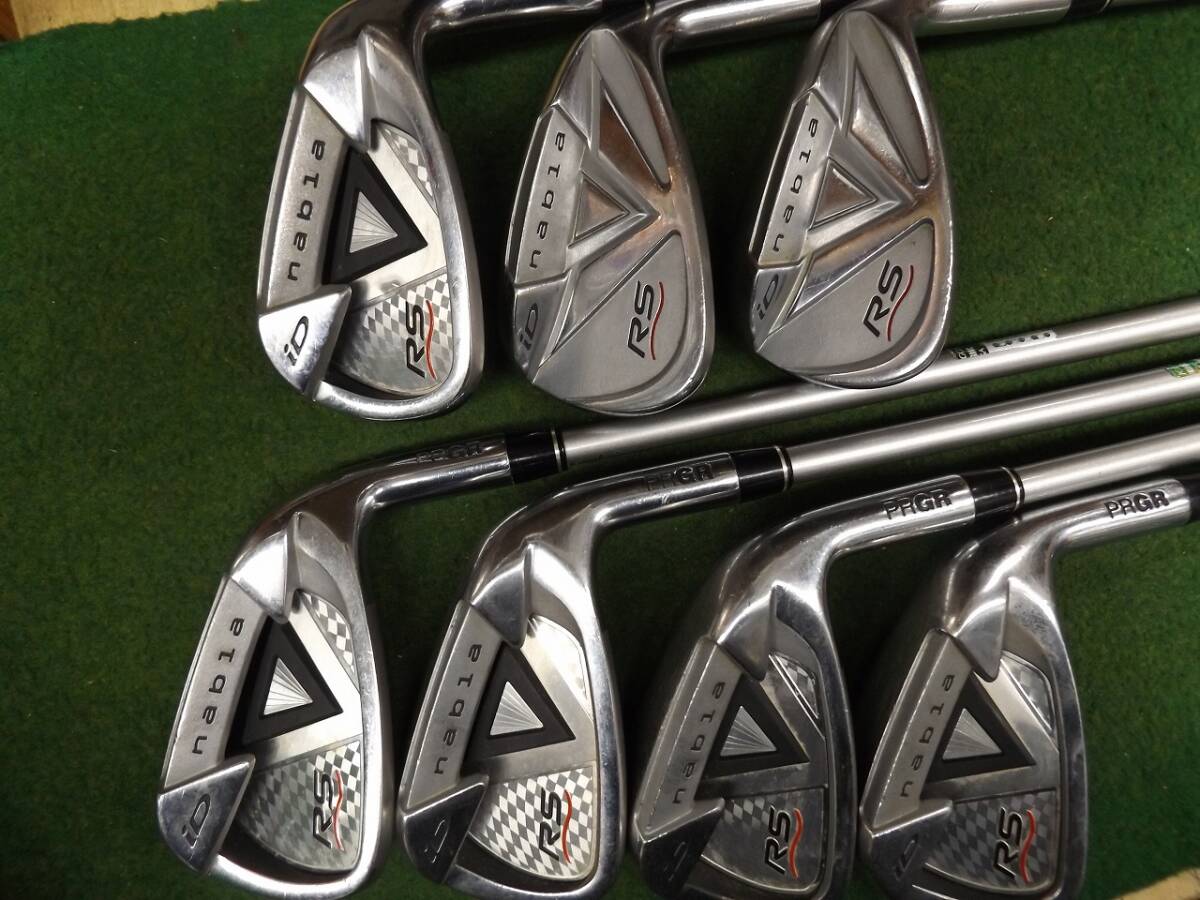 【税込】4829 iD nabla RS TITAN FACE #5-PW,AW 純正カーボン M40 プロギア ナブラ チタンフェース アイアンセット .979078拍卖