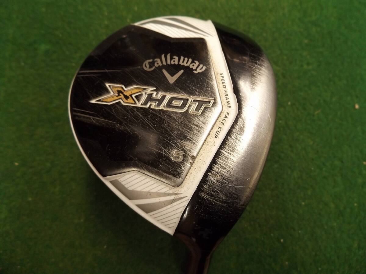 【税込】2505 X HOT 2013 5W 18° 純正カーボン R 差戻し カバー無 キャロウェイ フェアウェイウッド .979962拍卖