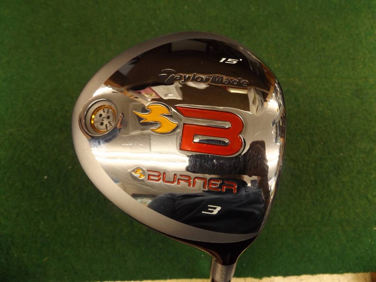 【税込】2524 BURNER (2008) 3W 15° 純正カーボン S カバー無 テーラーメイド バーナー フェアウェイウッド .982528拍卖
