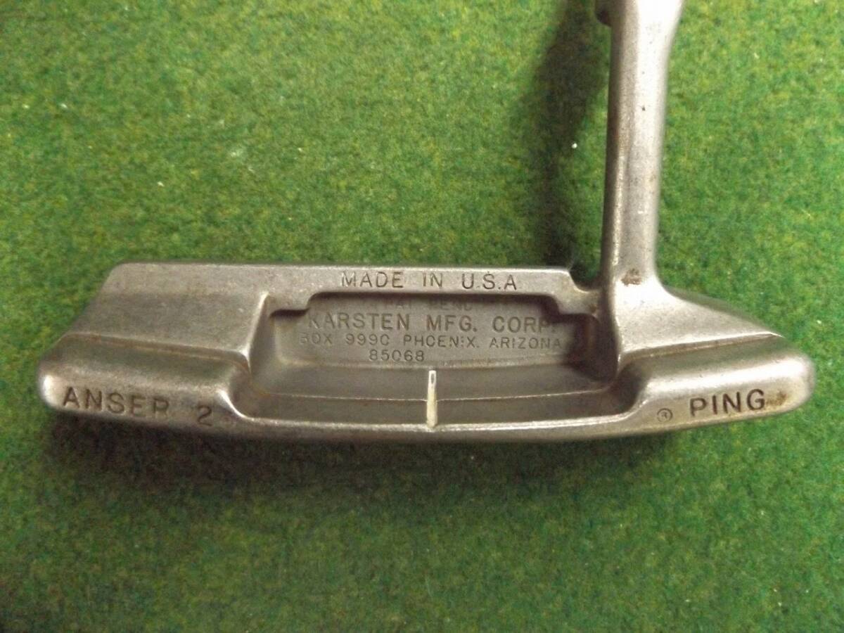 【税込】6874 PING ANSER2 ステンレス LH 35インチ カバー無 ピン アンサー2 ステンレス レフティ パター .980081拍卖