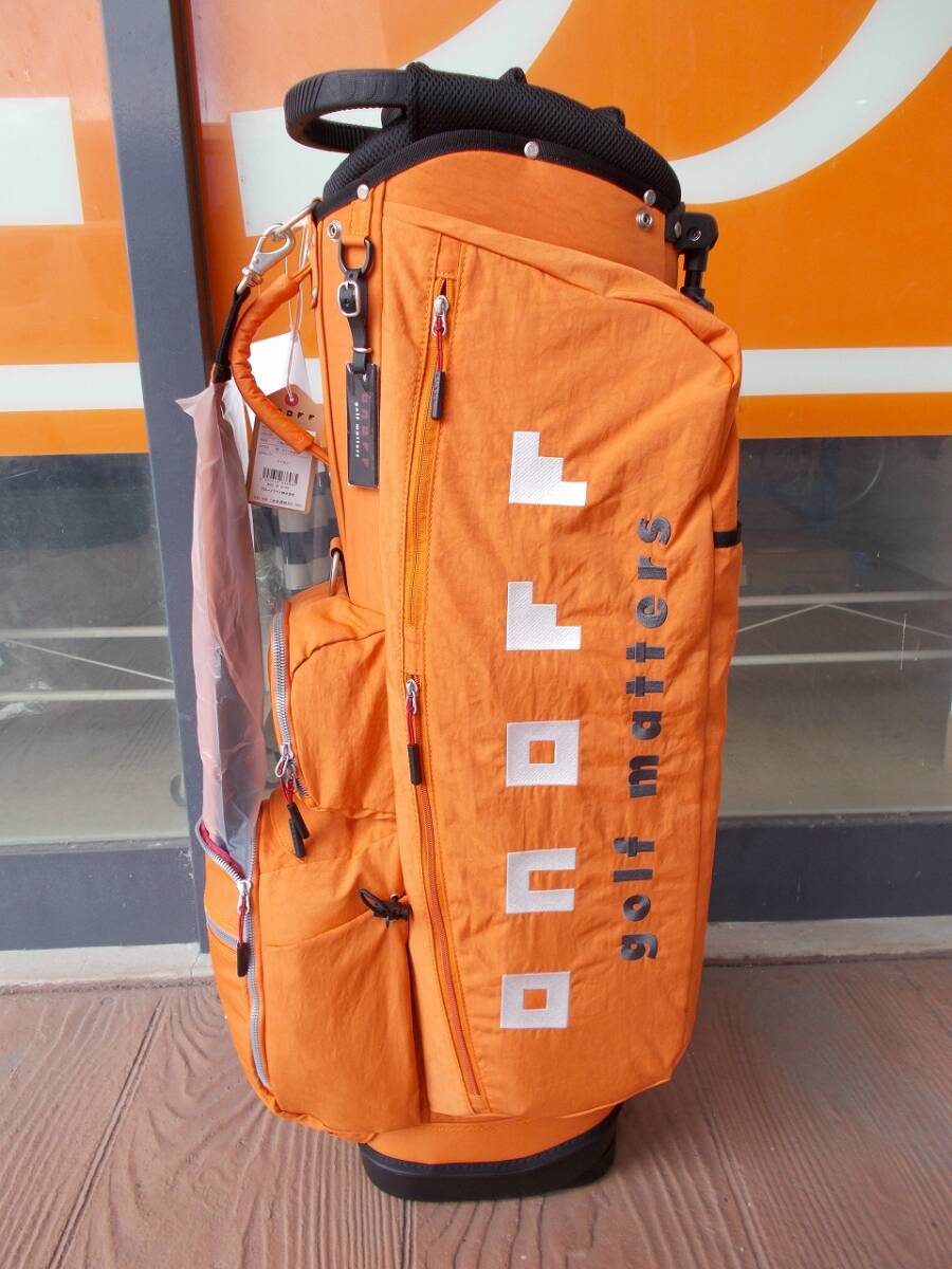 【税込】新品 ONOFF キャディバッグ OB0326 軽量 9型 2.6kg オレンジ 数量限定カラー グローブライド拍卖