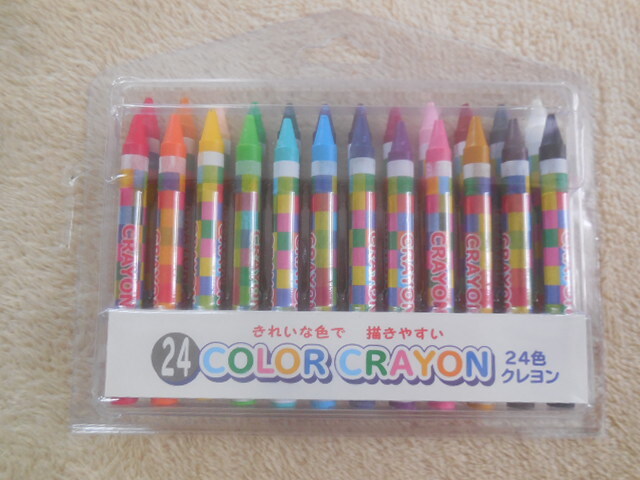 ↑新品↑24色クレヨン↑外出用に↑携帯用↑拍卖