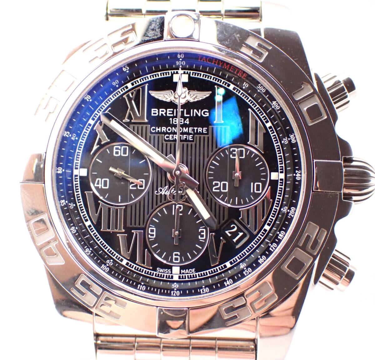 美品 BREITLING(ブライトリング) クロノマット44 AB0110 3132852 ステンレス 自動巻き メンズ 保証書付き拍卖