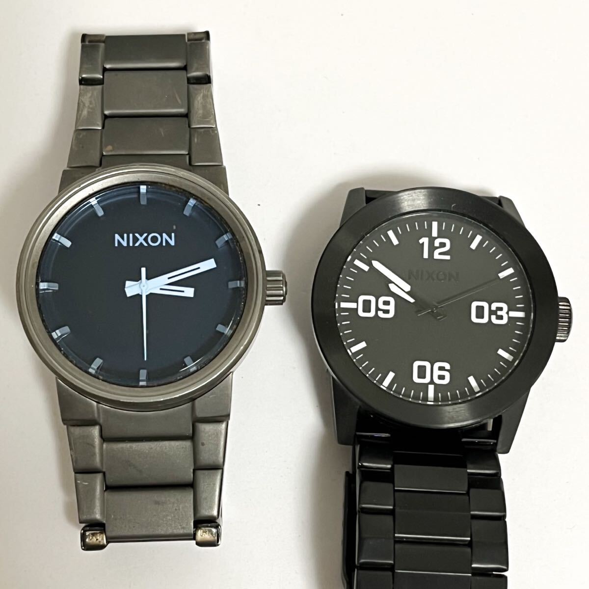 和847B★① 2点セット NIXON ニクソン クォーツ 腕時計 ウォッチ 3針 10I 14B ブルー ブラック メンズ拍卖