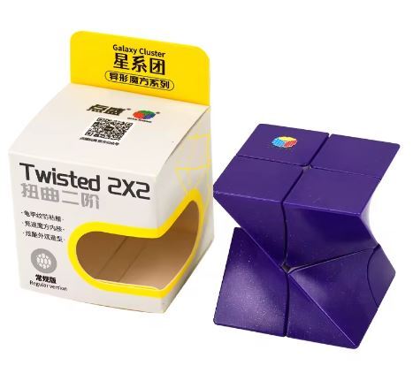【DianShengディアンシェン】Purple/Galaxy Cluster Twisted 2×2 ギャラクシーツイスト パズルアートワーク マジックキューブ※他カラー有拍卖
