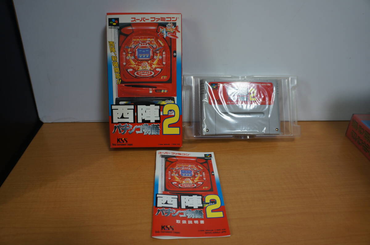スーパーファミコン/SFC 【西陣 パチンコ物語2】箱・説明書付き★任天堂 nintendo拍卖