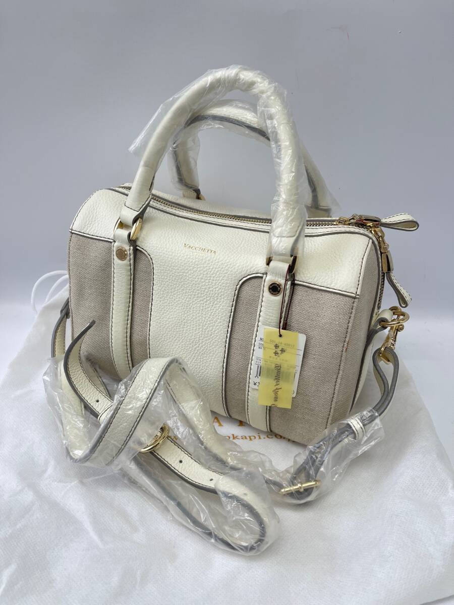 未使用品 TOPKAPI vacchetta トプカピヴァケッタ ハンドバッグ ショルダー 2way レザー拍卖
