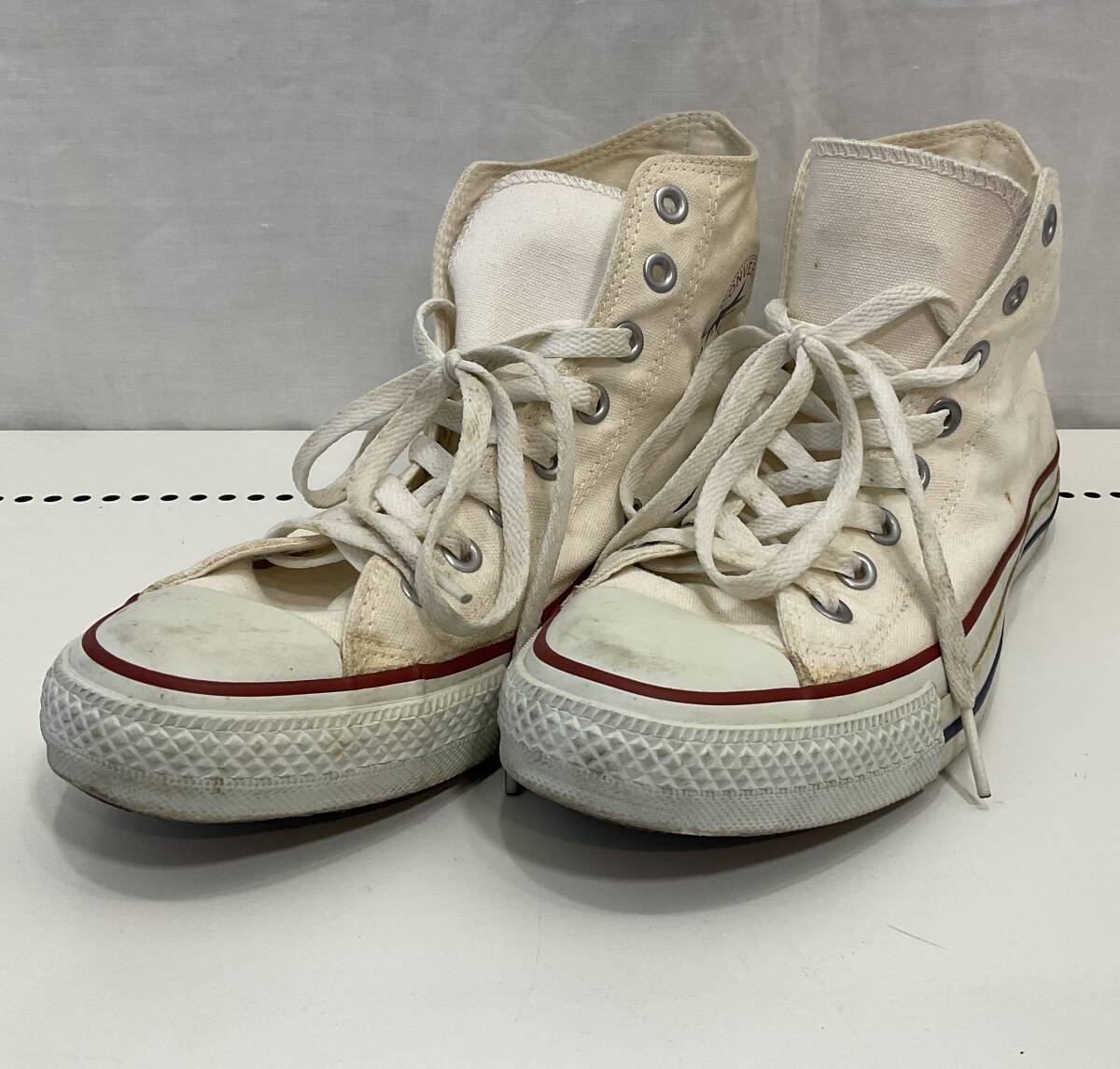 CONVERSE ALL STAR ハイカット スニーカー アイボリー 26.5cm メンズ コンバースオールスター C19拍卖