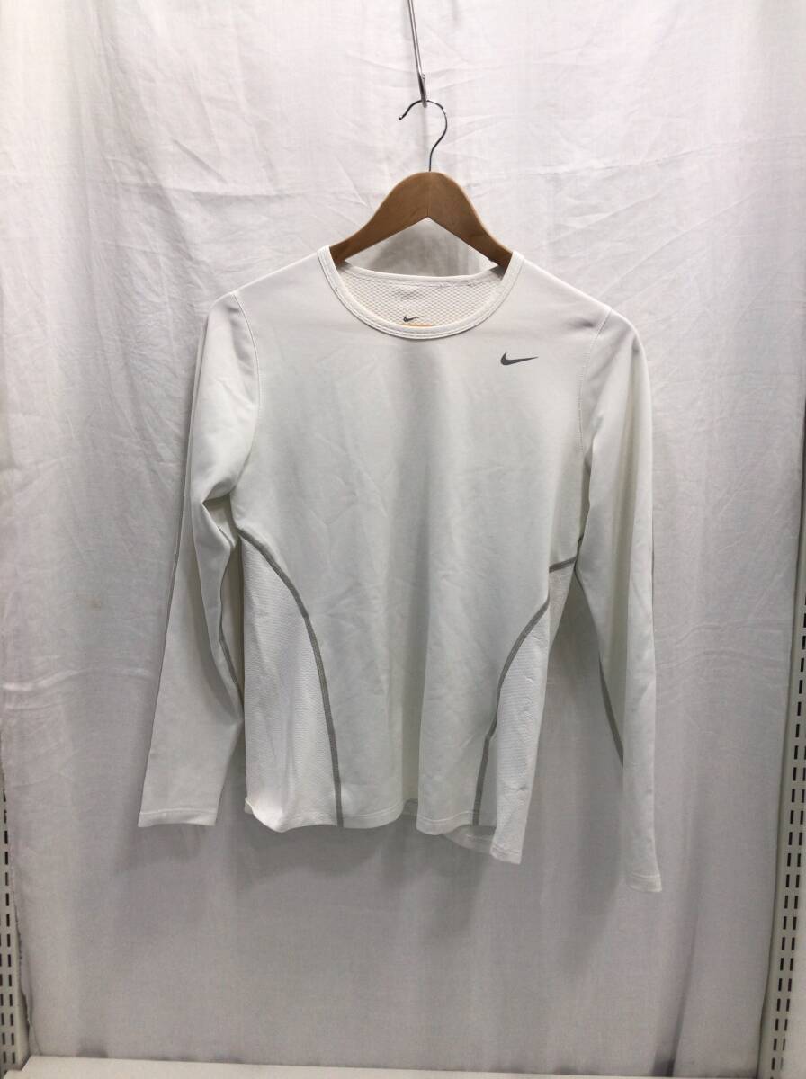 NIKE ドライフィット 長袖 Tシャツ ホワイト Mサイズ メンズ ナイキ DRI-FIT F13拍卖
